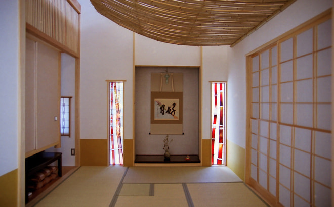 k邸_お茶室_ステンドグラス